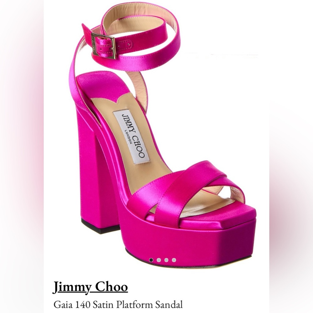 Jimmy Choo Fuchsia Platform Heels